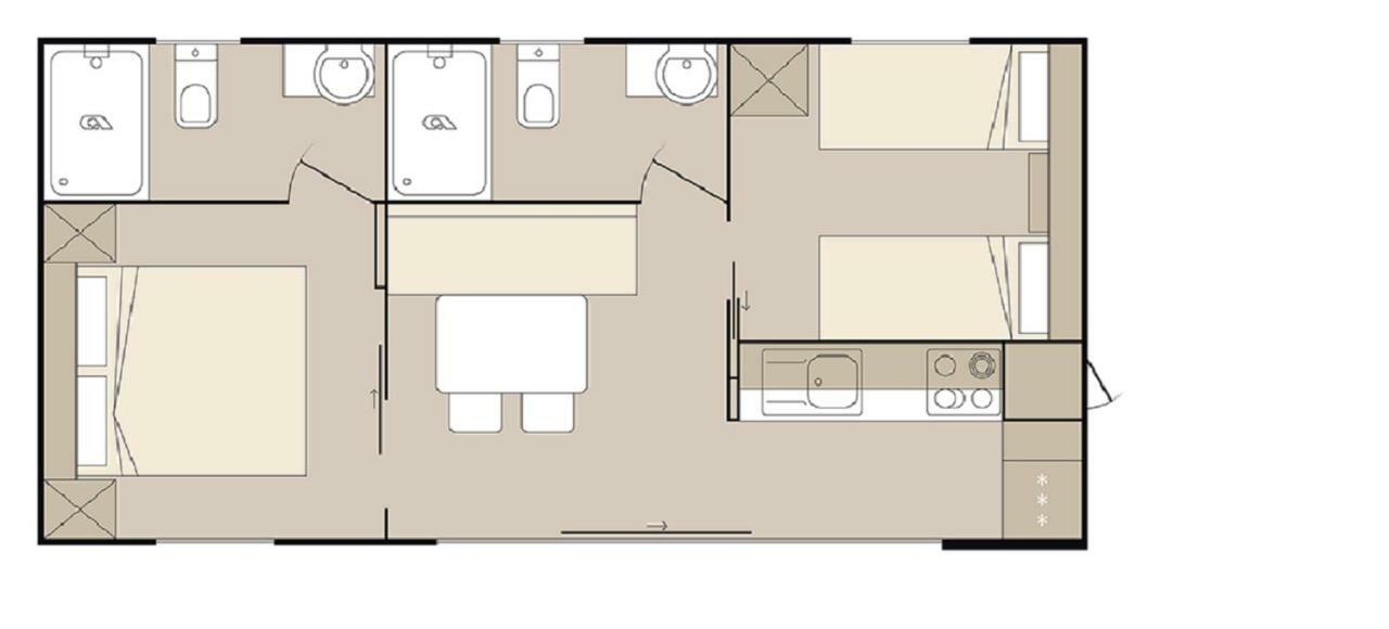 Mobile Home Starfish IV Camp Biograd بيوغْغاد نا موغو المظهر الخارجي الصورة